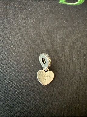Pandora Sterling Silver Heart Name Charm - Mason